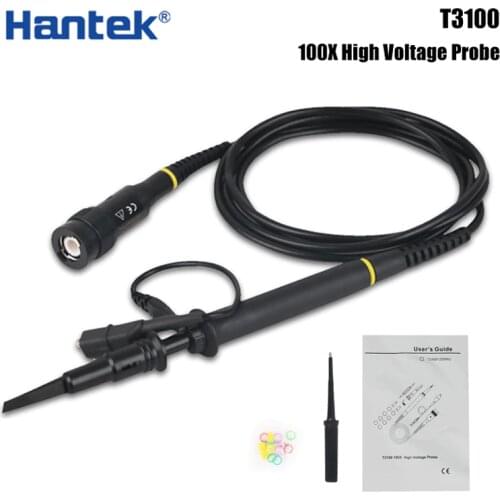 Hantek T3100 high voltage oscilloscope probe, resistance 100MΩ compensation range up to 15PF~35PF, system bandwidth DC~100MHz