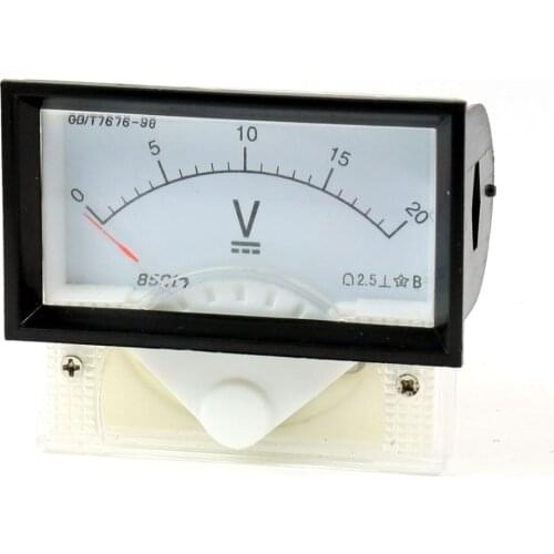 Class 2.5 DC 0-20V Voltage Panel Gauge Meter Voltmeter 85C17