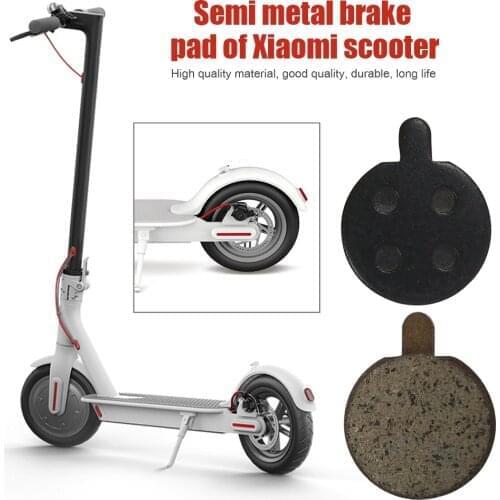 2 Pairs Electric Scooter Disc Brake Pads Half-metallic for Xiaomi M365 Pro Kick Scooter Replacement Parts Skateboard Accessories