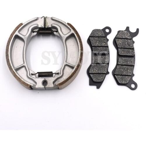 Motorcycle Front Brake Pads Set and Rear Brake Shoe drum brake pads For Honda PCX PCX125 2009-2014 PCX150 NSC110 WW125