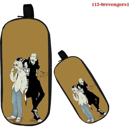 3D Print Tokyo Revengers Cosmetic Bag Women Makeup Pencil Case Zipper Pencil Box Kpop School Supplies Anime Cosmetic Bag Femme