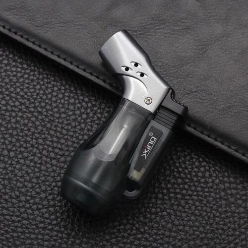 Mini Three Torch Outdoor Camping Kitchen BBQ Small Spray Gun Unusual Butane Gas Lighter Cigarette Cigar Lighter Gadgets For Men