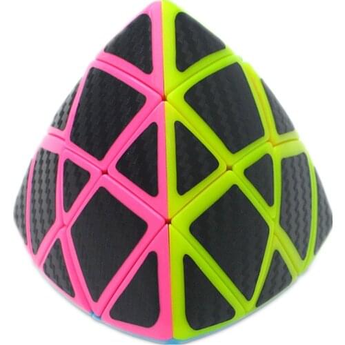 Carbon Fiber Sticker 3layers Mastermorphix Magic Cube Puzzle Toy Children Kids Educational Gift Toy