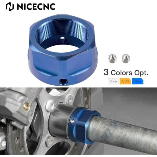 NICECNC ATV For Yamaha RAPTOR 700 06-21 700R 11-21 SE 14-20 YFZ450 YFZ 450 06-09 12-13 Alloy 35mm Rear Axle Lock Nut Screw Bolt