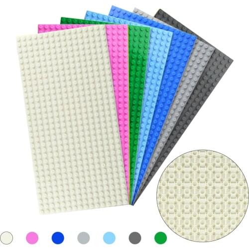 The New Double-sided Base Plate Diy Building Blocks Compatible with Classic Base Plates 16*32 Dots Toys for Children Kids Gift