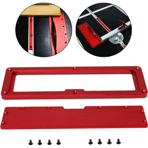 Newly Electric Circular Saw Flip Cover Plate Adjustable Aluminium Insert Plate For Table Saw Electrical Tools