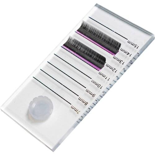New 2 In 1 Acrylic False Eyelashes Palette Stand Pad Pallet Lashes Holder With Tick Mark Fake Lashes Extension Essential Tool
