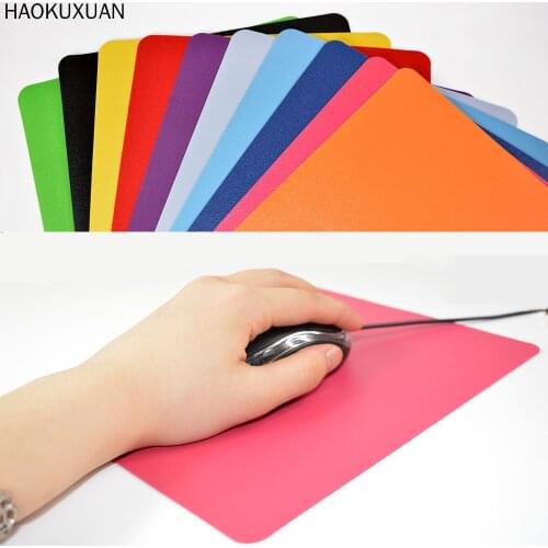Solid Color Optical Mice Pads Office Computer Anti-Slip Wrist Rests Rubber Gaming Laptop PC Mats Ultra Thin