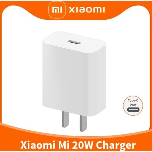 Original Xiaomi Mi 20W Fast Charger USB Type-C Port For iPhone 12 Pro Max Xiaomi Note 10 Pro Lite Mobile Phone