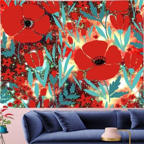 Pastoralism Flower tapestry wall hanging Nordic style 3D Petal Flower Wall goblen kids room tapestry Home Decor Yoga Mat