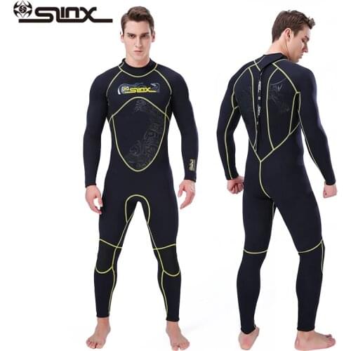 Slinx 3MM Neoprene Mens Wetsuits Bodysuit Full Body Scuba Dive Wet Suit Winter Swim Warm Surf Snorkeling Spearfishing Water Ski