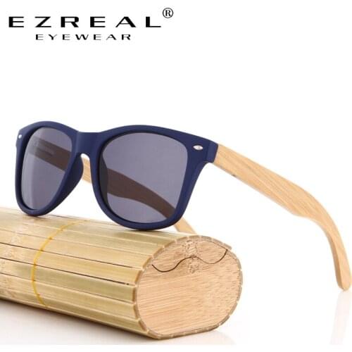 EZREAL Bamboo Sunglasses Men Wooden glasses Women Brand Designer Original Wood Sun Glasses fo Women/Men Oculos de sol masculin