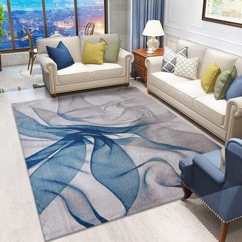 Modern Minimalist Abstract Tapetes De Sala Art High Quality Non-Slip Soft Carpet Living Room Sofa Rugs Rectangular Printing