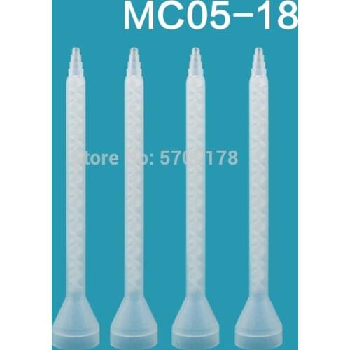 10pcs Resin static mixer MC05-18 used for double epoxy resin mixing nozzle silicone mixing filling machine mixing tip