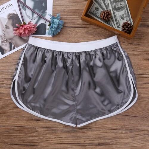 Super Lightweight Running Shorts Men Quick Dry Swim Boxer Briefs Soft Shiny Beach Shorts Hommes Male Sports Shorts Bottoms