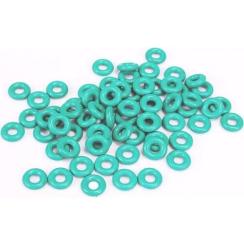 100x FKM O-rings Oil Seals Rubber Gaskets O Rings Oil/Abrasion/Corrosion/Temperature Resistant CS 1.5mm Green