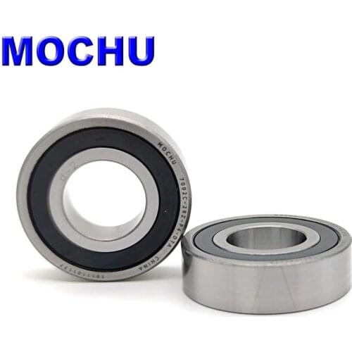 1 Pair MOCHU 7002 7002C 2RZ P4 DT A 15x32x9 15x32x18 Sealed Angular Contact Bearings Speed Spindle Bearings CNC ABEC-7