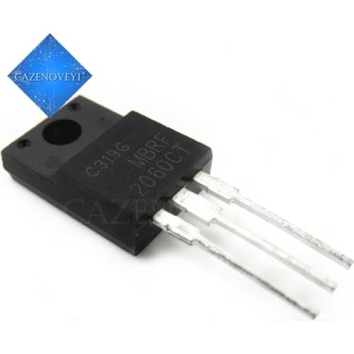 10pcs/lot MBRF2060CT MBRF2060 MBR2060 MBRF20200CT MBRF20200 20200CT TO-220F In Stock