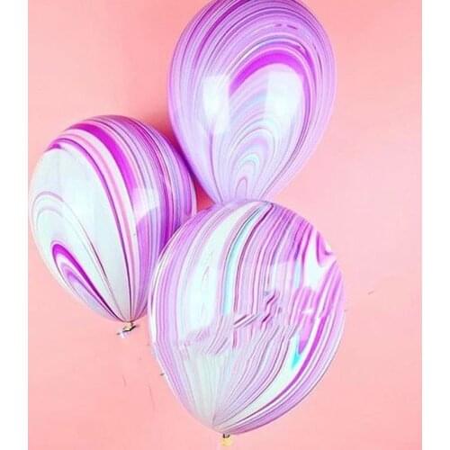 100Pcs pink blue Marble Balloons 10inch Thick Latex Colorful Baloon Birthday Decor Wedding Decorations Agate Globos Wholesale