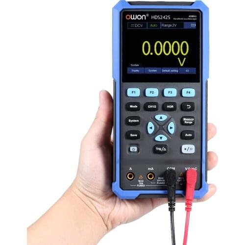 2-CH Handheld Oscilloscope Multimeter Waveform Generator 3-in-1 Tester 40MHz Bandwidth 20,000 Counts Multiumeter