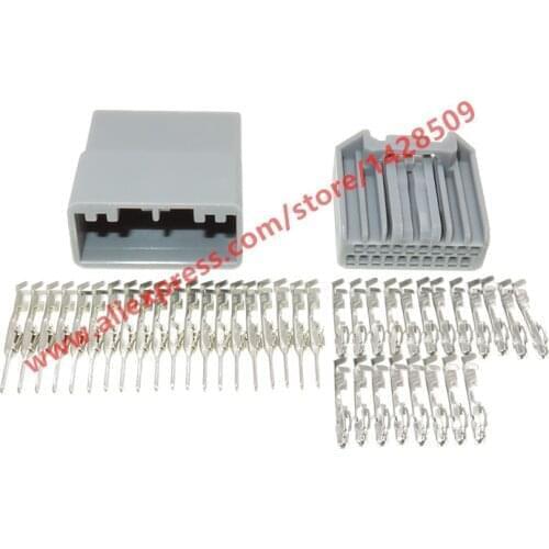 20 Sets 20 Pin Female Male Auto CD Audio Connector Car Power Speaker Antenna Cable Plug For Honda