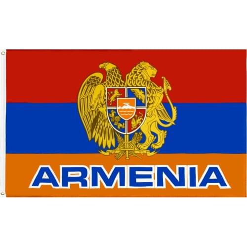 60x90cm/90x150cm Armenia Emblem Flag 2x3ft/3x5ft ARM National Banner
