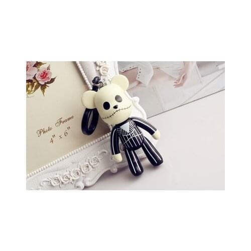 Bomgom Cartoon Popobe Gloomy Bear Keychain Cute Bag Charm Women Holder Cartoon Resin Key Chain Key Ring Pendant Kids Toys F48A
