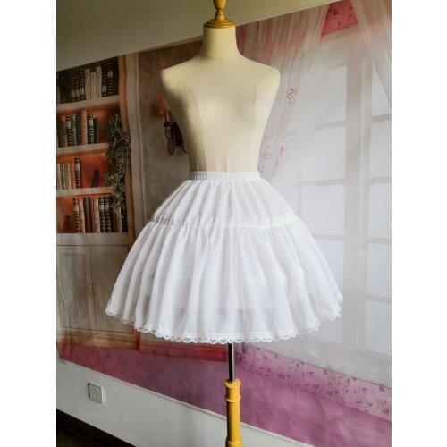 Costumebuy Adjustable Underskirt Lolita Gothic Underdress Crinoline Woman Girls Wedding Pannier Daily Use Petticoat