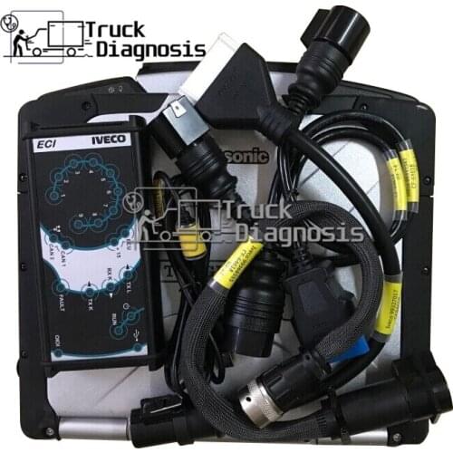 Truck Diagnostic interface for IVECO ELTRAC EASY ECI diagnostic tool +Toughbook cf31 laptop IVECO Diagnosis Software
