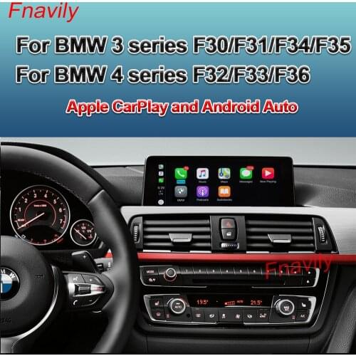 Fnavily OEM Retrofit Wireless CarPlay For BMW 3 4 Series F30 F31 F34 F35 F32 F33 F36 Apple CarPlay And Android Auto Retrofit Kit