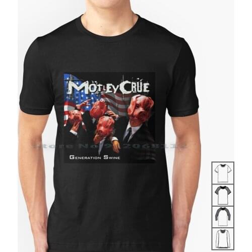 M?tley Crüe-Generation Swine Album T Shirt 100% Cotton M?tley Crüe Is An American Heavy Metal Band Formed In Los Angeles In