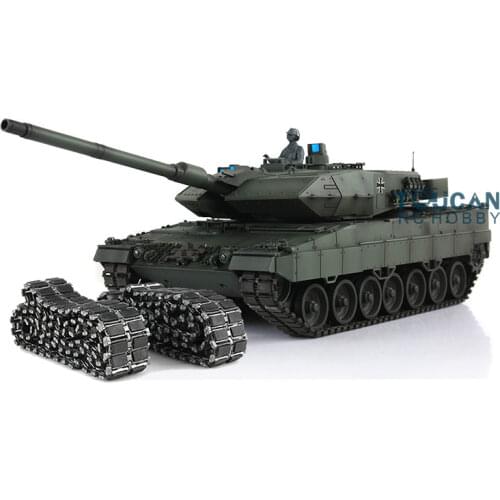 1/16 Leopard2A6 RC Tank 3889 Ver1 Full Metal Chasis Customized Deep Green Painted TH00945-SMT4