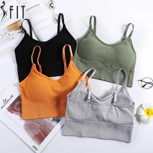 Cotton Sports Bras Women Push Up Solid Sports Bra Top Jogging Gym Women Sports Bra Girl Underwear Fitness Running Yoga Tops