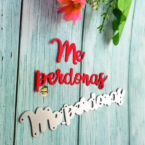 Spainish Metal Cutting Dies for Craft Dies Stencil Template Scrapbook Embossing Knife Mould Blade Punch Card Dies Cut