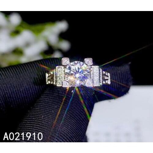 KJJEAXCMY boutique jewelry 925 sterling silver inlaid Mosang Diamond female men ring support detection fashion noble