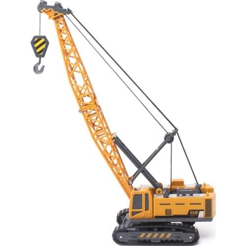 Crane Crawler Tower ABS Plastic Engineering Cable Excavator Model 1/55 Derrick Hanging Tower Collection Gift for Kids Boys Toy