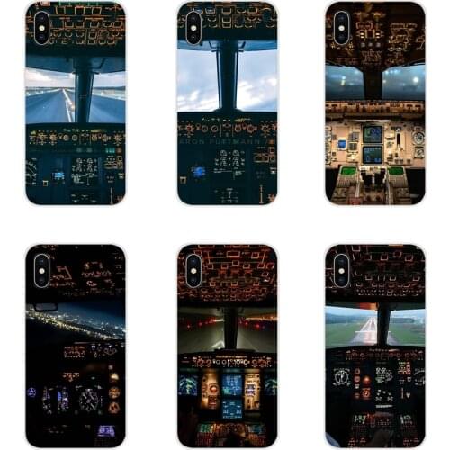 Cool Aircraft Cockpit For Samsung A10 A30 A40 A50 A60 A70 Galaxy S2 Note 2 3 Grand Core Prime Accessories Phone Shell Covers