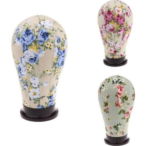Mannequin Block Head Model Salon Wig Hat Display Stand Holder Manikin Mannequin Head Canvas Block Head 22