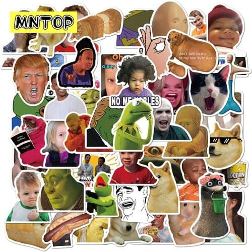 10/30/50Pcs/set Cartoon Web Celebrity Expression Graffiti Waterproof Stickers For Refrigerator Motorcycle Skateboards Laptop Box