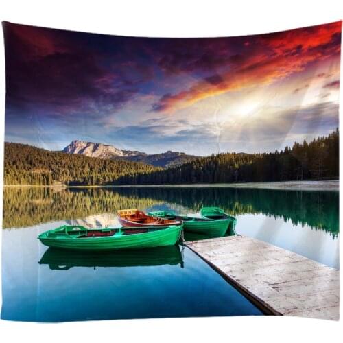 Natural Landscape Tapestry Wall Hanging Cloth Bed Spread Beach Towel Table Cloth YogaMat House Decoration Living Room Decoration