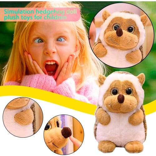 New Childrens Simulation Hedgehog Dolls Men And Women Birthday Plush Toy Gifts Fashionable Cute Cartoon Raccoon Doll Funny Toys