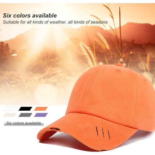 2021 new broken style baseball cap solid color hat spring and summer mens hats womens hats visor high quality wholesale hats