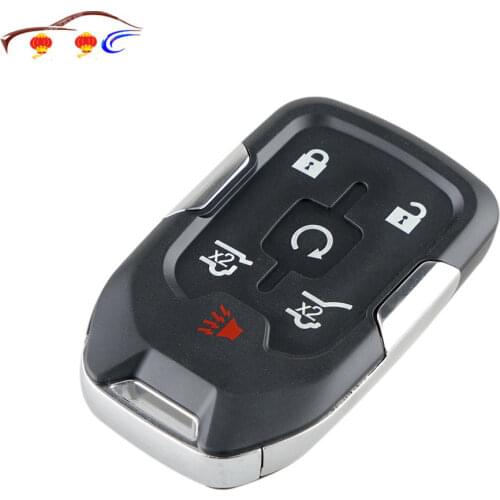 New Car Key Shell Case Remote Fob Case 5 buttons forChevrolet Suburban Tahoe forGMC Yukon XL 2015 Replacement Fob Case