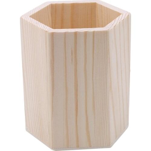 Desk Organizer Wooden Holder Creative Desk Organizer Office Accessories Pencil Pen Box Kids DIY Coloring Case Tools