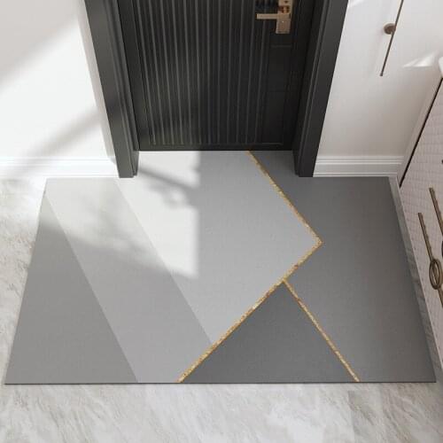 Durable Wear-resistant Entrance door leather carpet Pet mat waterproof rug for bathroom anti-slip customize kitchen floor mat
