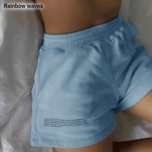 Женские шорты с высокой талией Rainbow waves China At AliExpress