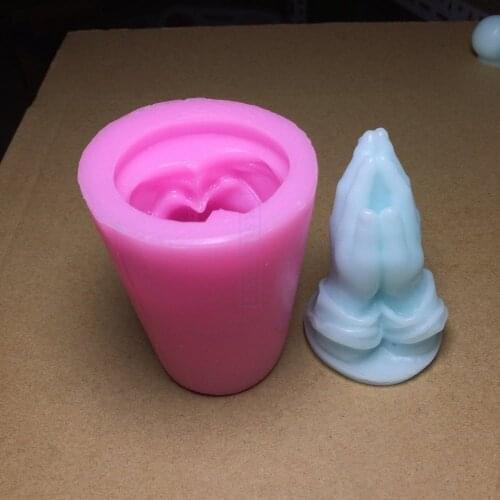 3D Hands together prayer shape Silicone mold Fondant cake mold resin clay sugar craft mold DIY decorating tools BL002