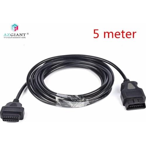 0.3M/1.5M/3.5M/5M/10M 16Pin OBD2 male to female Extension Cable OBDII OBD2 Connector Interface for car diagnostic tool