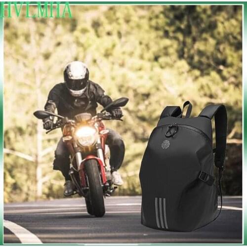 For BMW Honda Harley Universal Motorcycle Backpacks Motocross Backpack Moto Racing Pack Helmet Bags Black