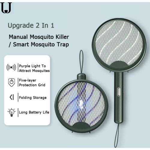 Xiaomi Jordan Judy - Rotating Electric Fly Swatter Five Layer Folding Anti-Mosquito Lamp, Protective Net, USB Charging Heatsink